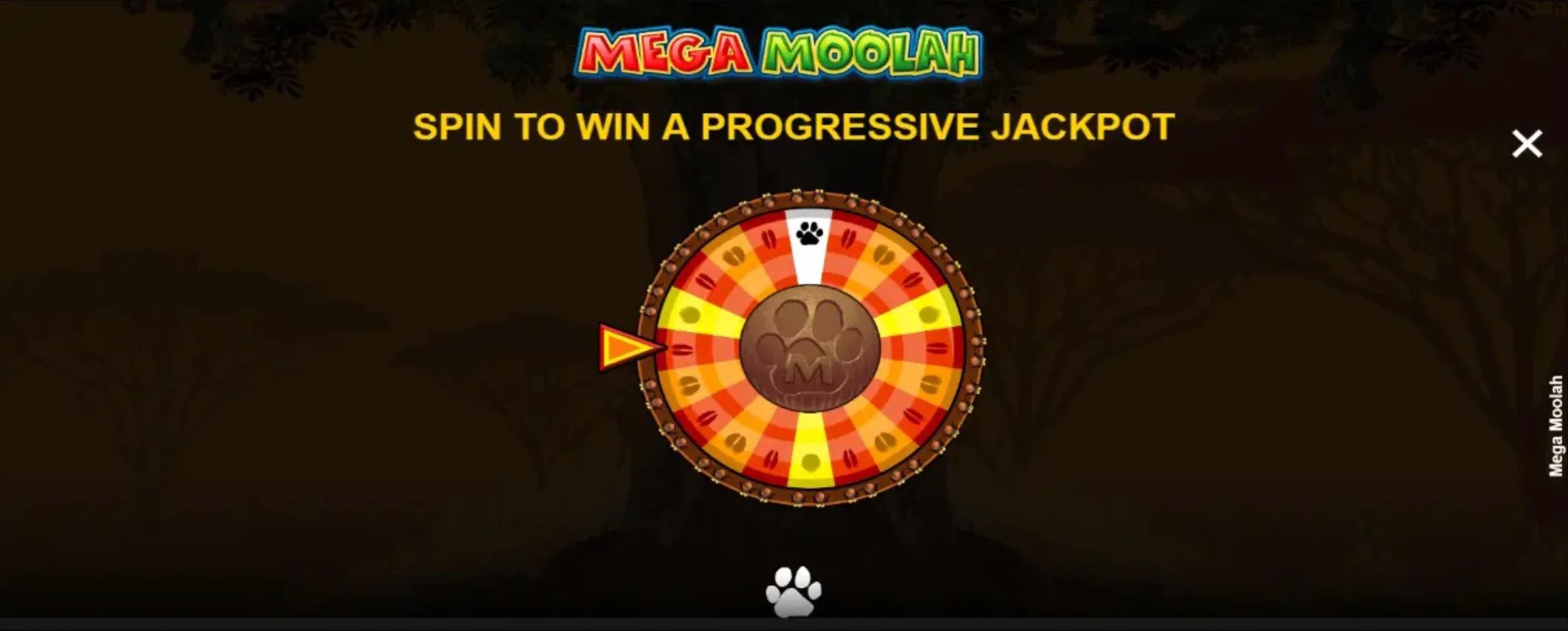 Gana en la ronda de bonificación ruleta Mega Moolah